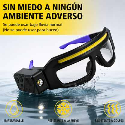 Lentes con linterna LED manos libres