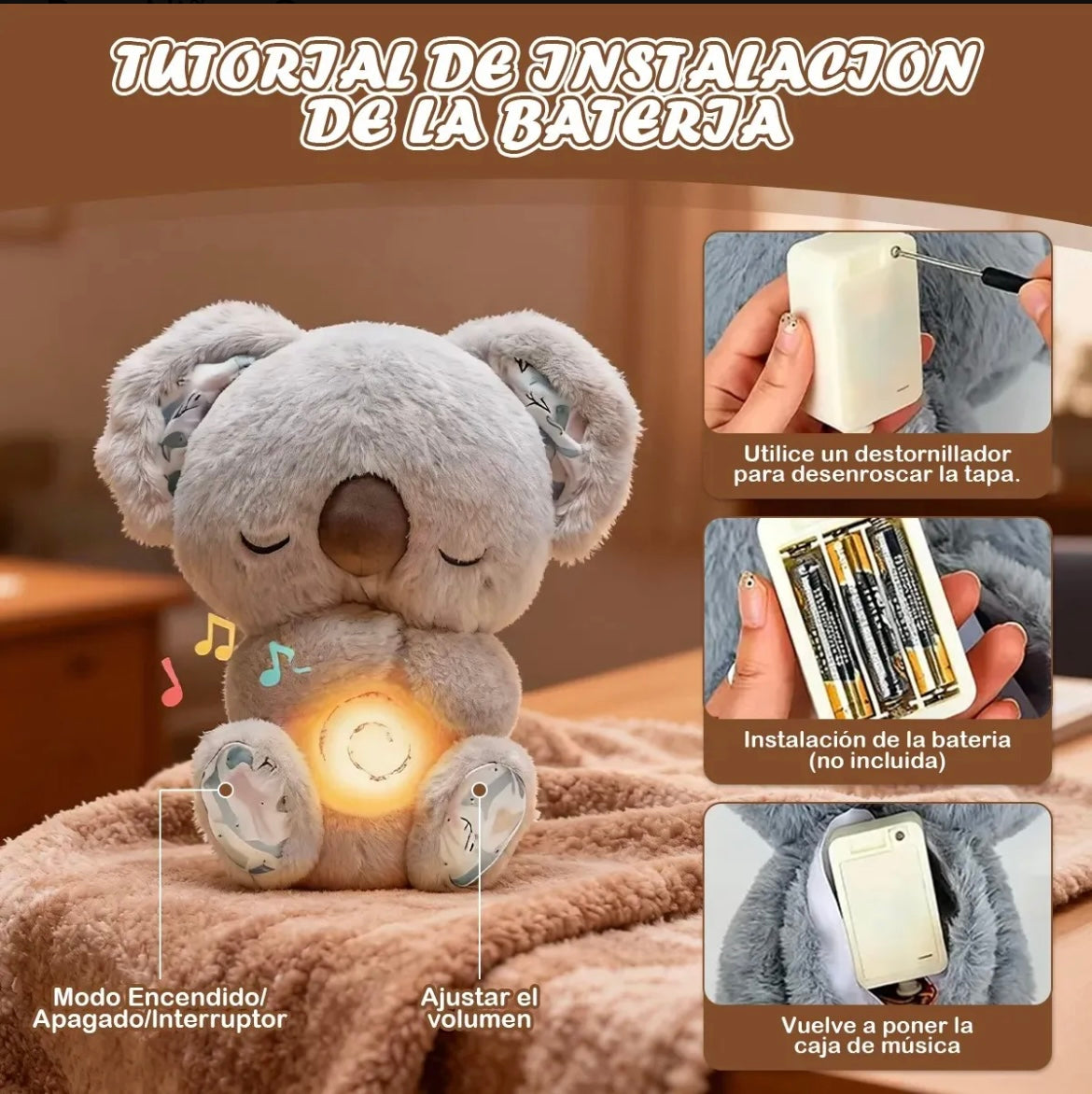 El peluche que Respira y Acompaña tus noches